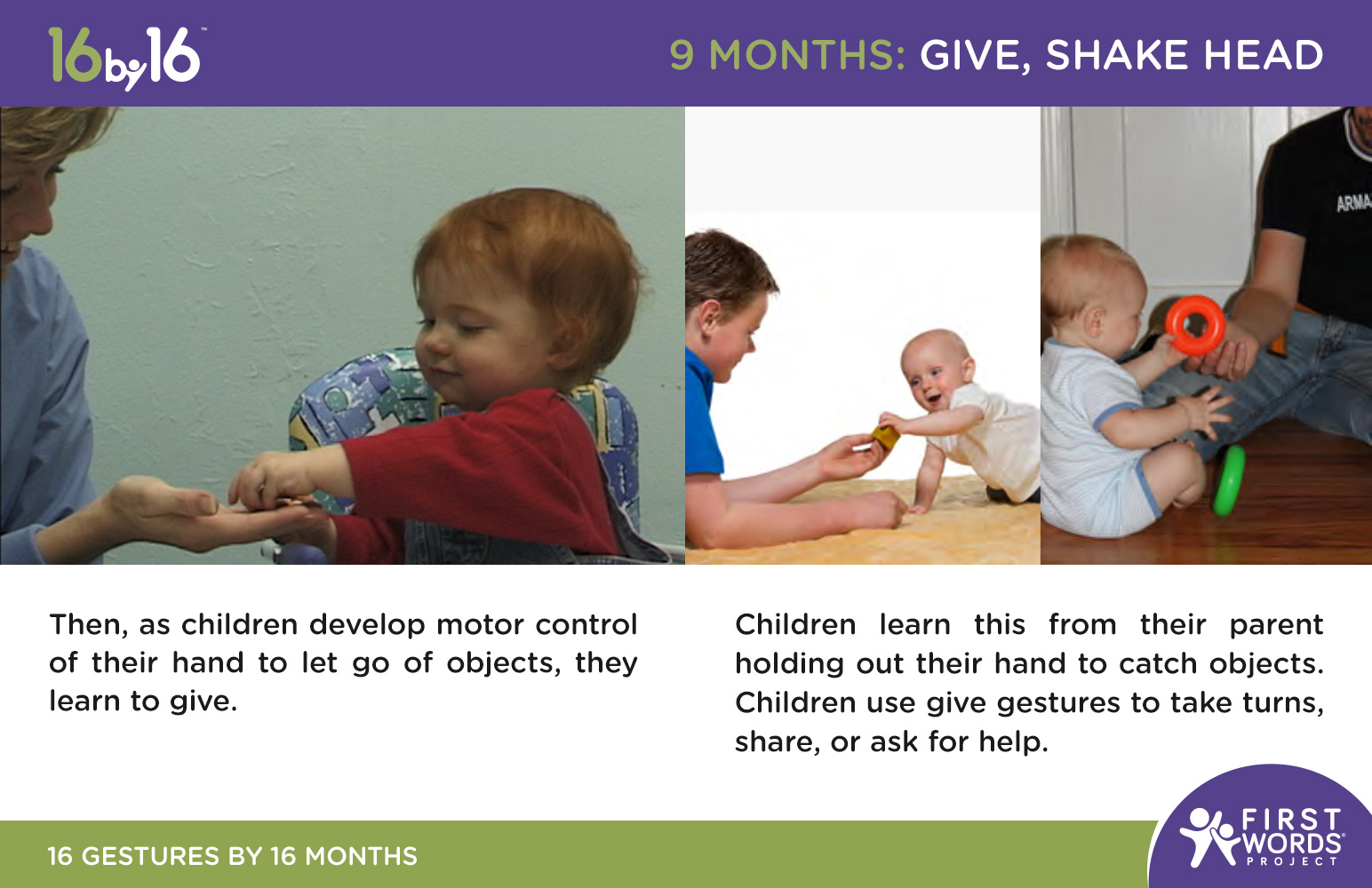 16 Gestures by 16 Months Baby Navigator